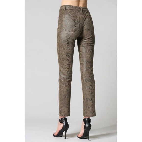 FATE High Rise Snake Print Pants Style FC-518 Size Small - Picture 4 of 15